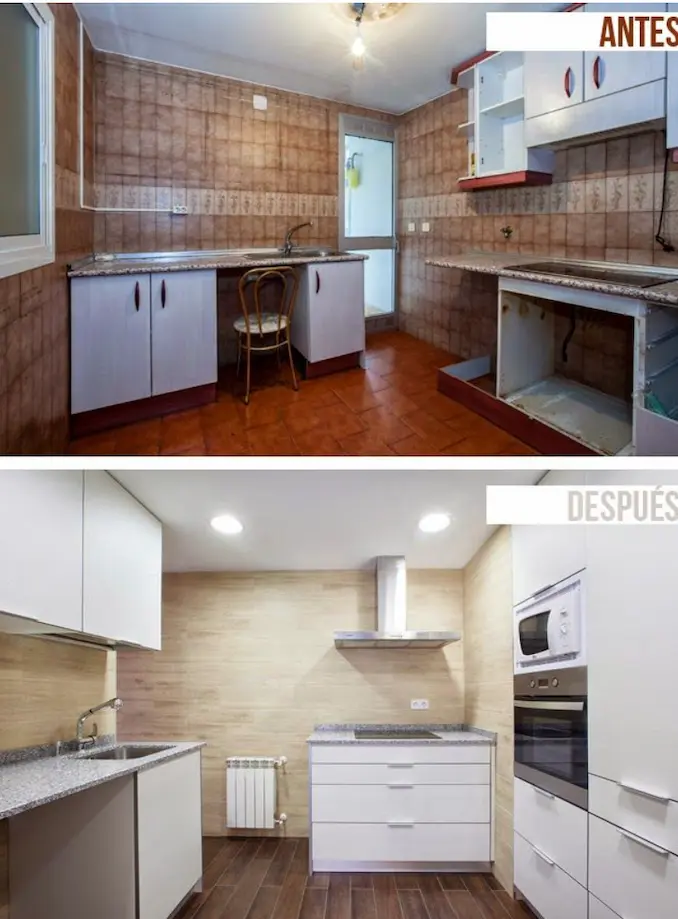 Reformas de cocinas en Granada: antes y después de una reforma de cocina